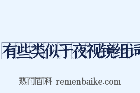 有些类似于夜视镜组词是什么意思的图片